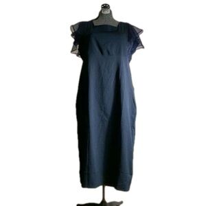 Nwt navy blue dress with broken zipper size XL